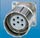 Panel Connector with Knurled Nut