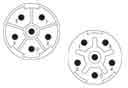 M23 Power - Contact Configurations