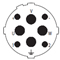 M40 Contact Configuration Socket Contacts 2+3+PE