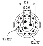 Insert, Contact Arrangements - 15 Pole