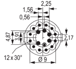 Insert, Contact Arrangements - 18 Pole