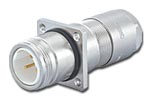Panel Connector with built-in Strain Relief