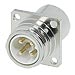 Panel Connector: Front Mount, Male Thread 