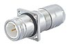 Panel Connector: Male Thread, w. Strain Relief & Flange 