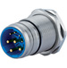 M25 Panel Connector - Single Hole, M25, Jaming Nut, Included,  Power Connector and Single Hole, Rear Mount