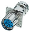 Straight Panel Power Connector Rear Mont
