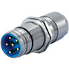 M25 Straight Power Connector and Single Hole