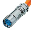 Straight Connectors, Female Thread, w/ Clamp