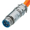 Straight Connectors, Male Thread, w/ Clamp