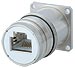 Panel Connectors w/Flange, Front Mount, w/ 8-pos. coupler 