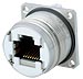 Panel Connectors w/Flange, Rear Mount, w/ 8-pos. or 8+2-pos. solder insert 