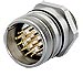 Panel Connector Single Hole Male Thread, for Male Inserts