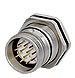 Panel Connectors: Male Thread Rear Mount, incl. Jam Nut