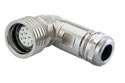 M23 Push-Pull, 90 Degree Connector, Female Thread
