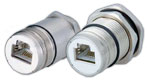 Single Hole RJ 45 Panel Connectors
