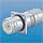 Straight Panel Connector - Rear Mount, w/Flange, Male Thread, w/ Strain Relief, EMI 