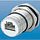 Rear Mount Panel Connector - with Coupler, Single Hole, M20 Thread, w/ M25 Locking Nut