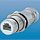 Straight Panel Connector - w/ Strain Relief, Rear Mount, Single Hole