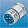 Front Mount Panel Connector - Male Thread - Single Hole - M20, PG 13.5 