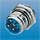 Front Mount Panel Connector - Male Thread - Single Hole - M25, w/ Jam Nut