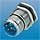 Rear Mount Panel Connector - Male Thread - Single Hole - M25, w/ Jam Nut