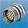 Front Mount Panel Connector - Male Thread - Single Hole Mounted - For Male Inserts Only