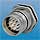 Rear Mount Panel Connector - Male Thread - Single Hole - w/ Jam Nut (M25)