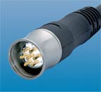 Connector with specific pull-out resistance