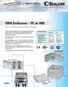 OEM Enclosures made of PC or ABS, Series 13 w/ plain sides and Flange Knockouts