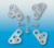 Fastening Lugs, Set, Polycarbonate