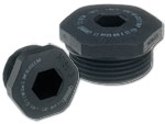 Hex Plugs - Black Nylon