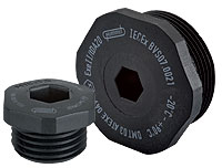 Hex Plug - with Buna-N O-Ring