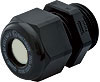 Black Nylon Fitting with Solid Plug