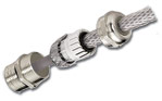 EMI / RFI Proof Strain Relief Fittings, Standard Version, Elongated Thread