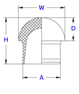 Hazardous Locations / Explosive Proof - EEx e & ATEX Approved - Elastomer Hole Plug Tech Drawing