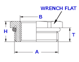 Explosive Proof Stainless Steel Reducer - Tech Drawing 