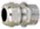 Hazardous Locations / Explosive Proof - EEx e & ATEX Approved EMI/RFI Proof Nickel Plated Brass - Strain Relief Fitting, Elongated Thread