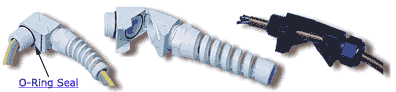Liquid Tight Straight Strain Relief Fittings - 90&deg; Snap Elbow