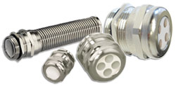 Multi-Hole - Liquid Tight Nickel Plated Brass Strain Relief Fittings
