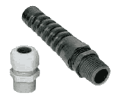 Liquid Tight Strain Releif Fittings - Elongated Thread - Nylon