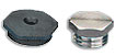Hex Plugs - Nylon, Nickel Plated Brass