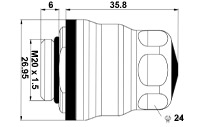 Strain Relief - Dome Fitting - Technical Drawing