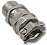 Nickel Plated Brass Dome Fitting with Clamp, Elongated Thread