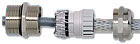 EMI / RFI Proof Nickel Plated Brass Dome and Flex Fittings with Elongated Thread