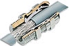 EMI / RFI Proof Nickel Plated Brass Dome and Flex Fittings, Feed-Thru Version, Elongated Thread