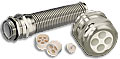 Nickel Plated Brass Multi-Hole Dome and Flex Fittings