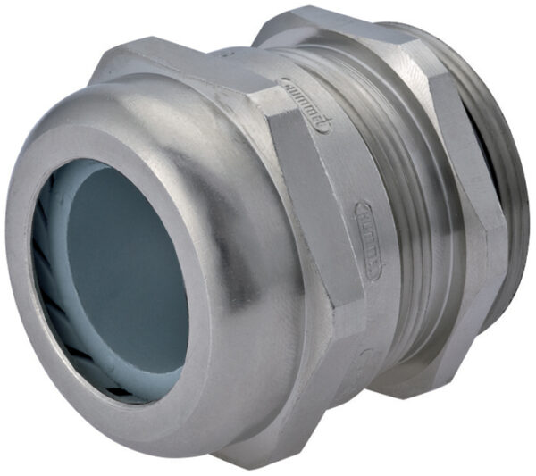 M12 x 1.5 Nickel Plated Brass Reduced Dome Cable Gland | Cord Grip | Strain Relief CD12MR-BR