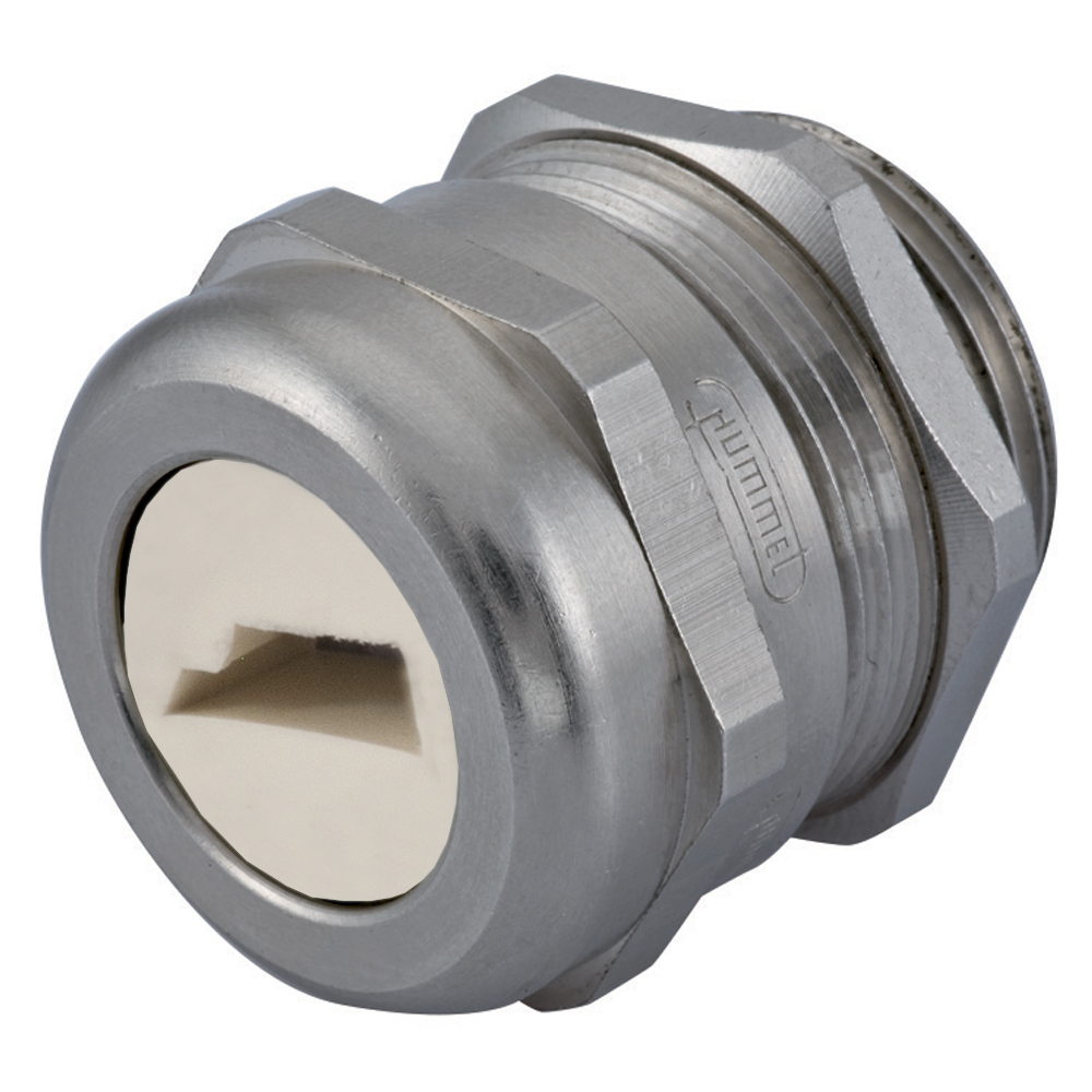 NPT 1/2" Nickel Plated Brass Romex® Flat Cable Dome Cable Gland | Cord Grip | Strain Relief  CD13NS-B1