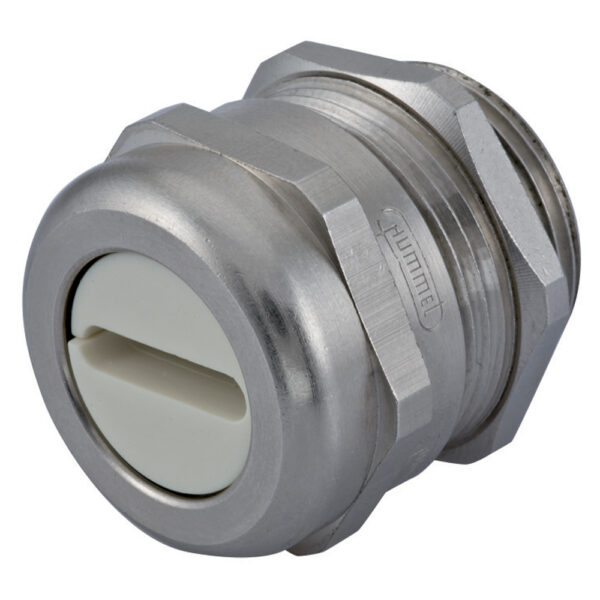 NPT 1/2" Nickel Plated Brass Romex® Flat Cable Dome Cable Gland | Cord Grip | Strain Relief  CD16NS-B1