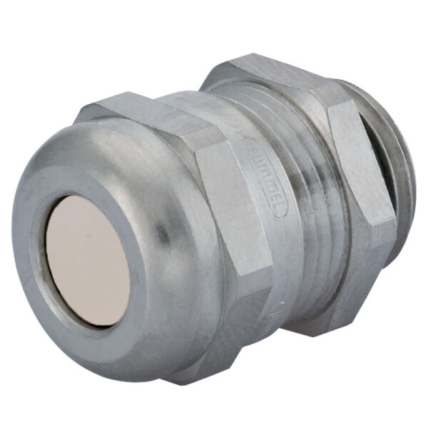 M16 x 1.5 Nickel Plated Brass Multi-Hole (Solid Plug) Dome Cable Gland | Cord Grip | Strain Relief CD17MP-BR